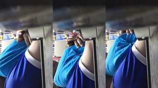 マレーシアのサラワクの女が後ろから犯される