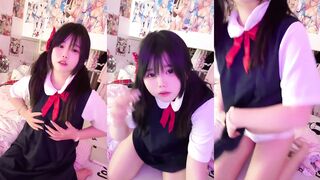微肉雙馬尾水手服少女自慰【上】