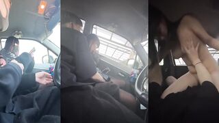 College Students Having Sex in a Car