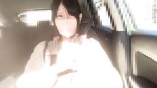 美人同級生に車内でお觸りいたずら♡パンツ食い込ませ美乳を揉みしだく♡【パンチラ/胸チラ/逆さ撮り】