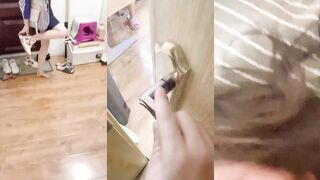 周末家裡停電妹妹跑來我的出租屋避暑❤️精蟲上腦的我偷襲了睡着的妹妹控制不住把妹妹的嫩逼灌的滿滿的