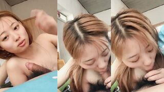 害羞美女吃肉棒