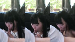 色白パイパン]ぴえん系女子の車内フェラ2