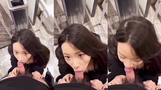 美女秘書在廁所偷吃老闆的肉棒