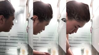 韓国人女性のお風呂での自撮り写真が彼氏に流出